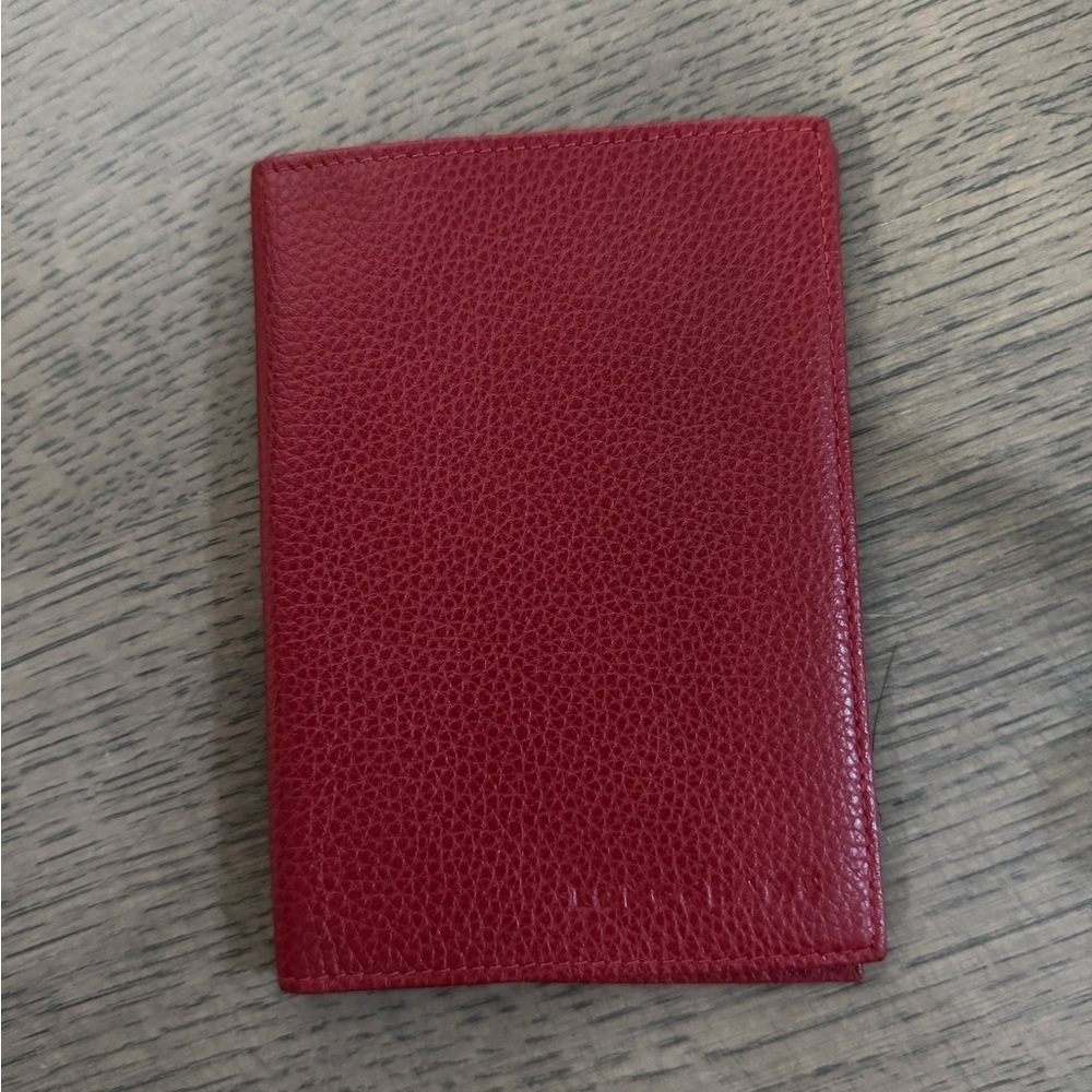 Passport cover Red Leather Card Holder